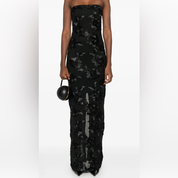 Rotate — Flower mesh tube dress - Picture 1 of 2